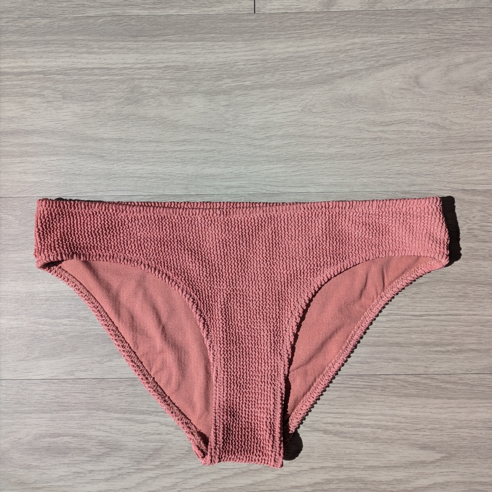 Kona Sol Rose Textured Bikini Bottoms